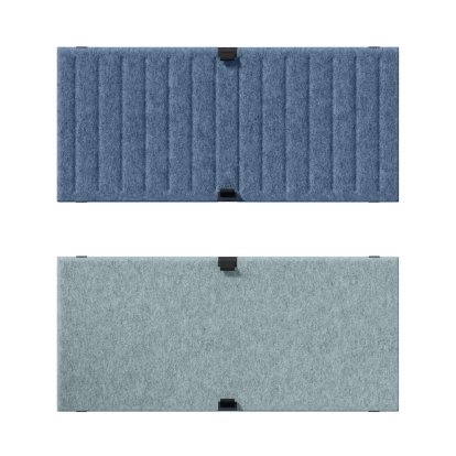 USM Soft Panel Duo for USM Haller Shelves, 75 cm x 35 cm, Blue / Light blue