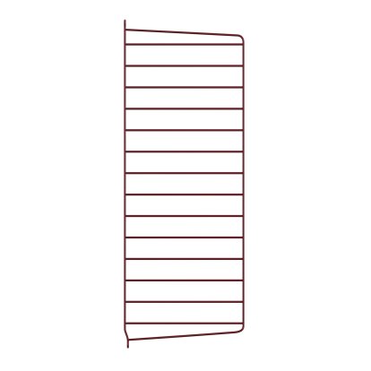 String System Wall Panel, Single, 75 x 30 cm, Dark red