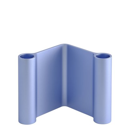 Pair Candleholder, Light blue, H 11 cm
