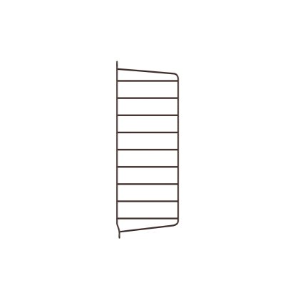 String System Wall Panel, Single, 50 x 20 cm, Dark brown