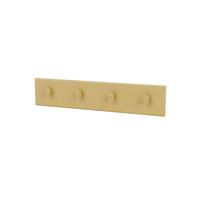 Coat Rack, 4 Hooks, Cumin