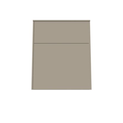 Aventa Sideboard with Door and Drawer, 60 cm, 3 Height grids, Melamine stone grey, Wall mounting