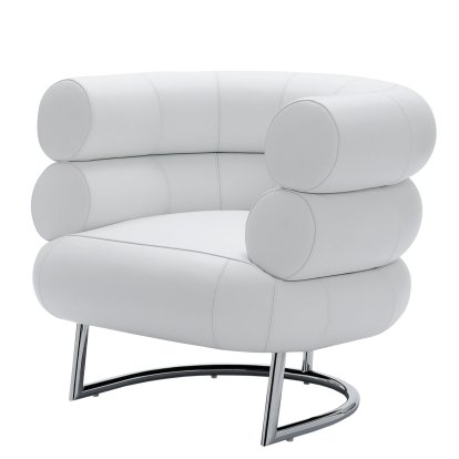 Bibendum Armchair, White leather