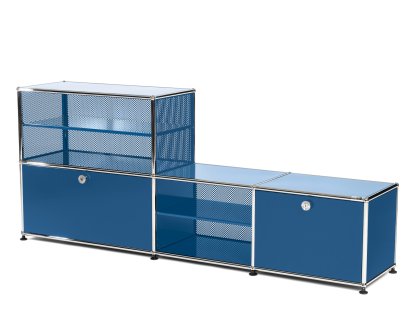USM Haller coat rack/bench type 2, Gentian blue RAL 5010