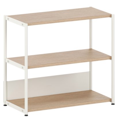 Unit Sideboard M Wood, Open, Oak / Cream white