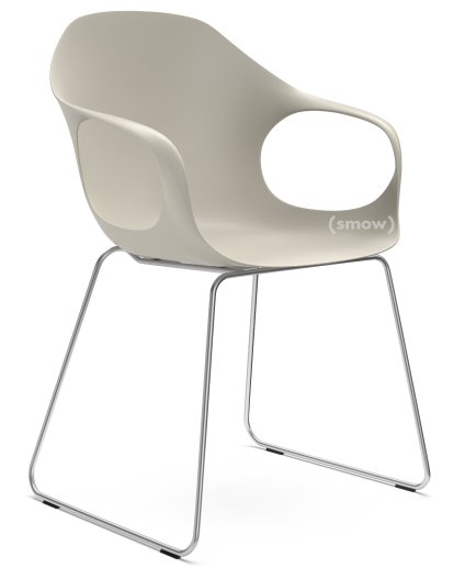 Elephant Sledge, Beige, Satin chrome steel