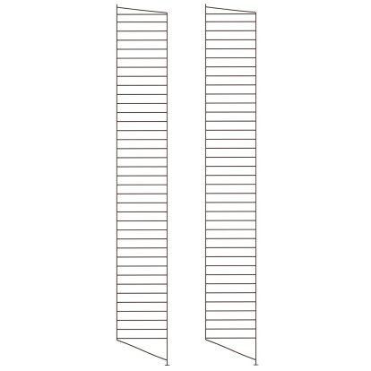 String System Floor Panel, Set of 2, 200 x 30 cm, Dark brown