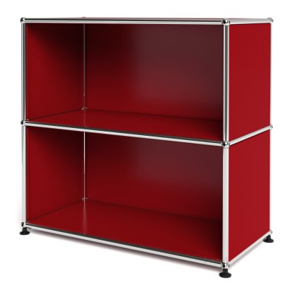 USM Haller Sideboard M, Customizable, USM ruby red, Open, Open