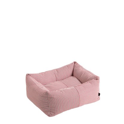 Dog Bed, H 21 x W 52 x D 43 cm, Red / white