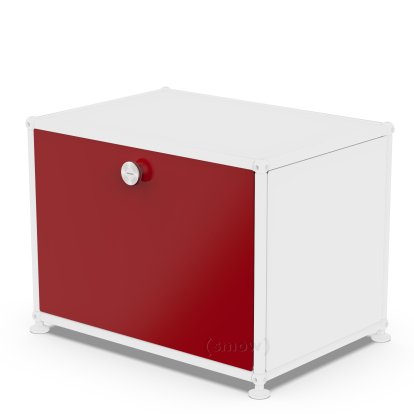 USM Haller Drop-down Door for USM Haller Shelves, 50 cm x 35 cm, USM ruby red, without lock