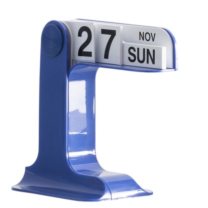 Timor Desk Calendar, Blue
