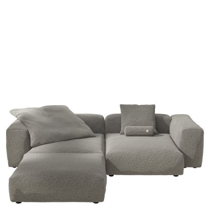 Vetsak Sofa Set 3, Pebble - Platinum, With cushions