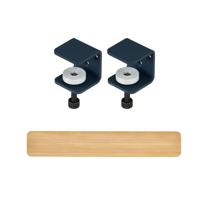 Tiptoe Wall Shelf, Solid Oak, Wall shelf 120 cm, Midnight blue