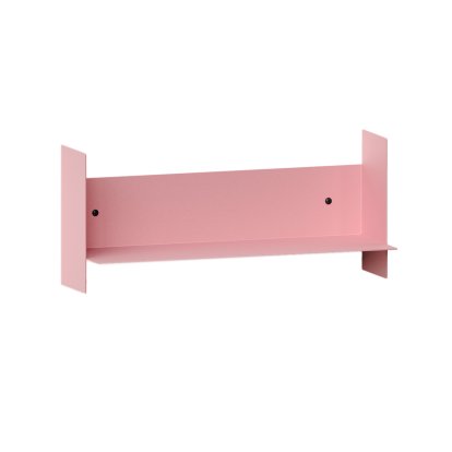 Pli Wall Shelf Classic, 45 cm, Powder pink, Without hooks