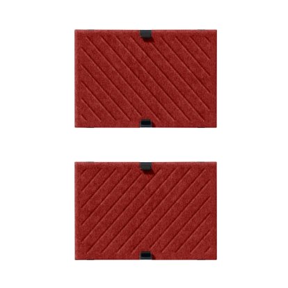 USM Soft Panel Mono for USM Haller Shelves, 50 cm x 35 cm, Red, Diagonal