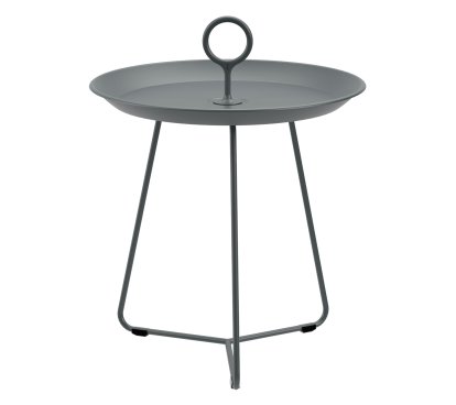 Eyelet Side Table, H 46,5 x Ø 45 cm, Dark grey