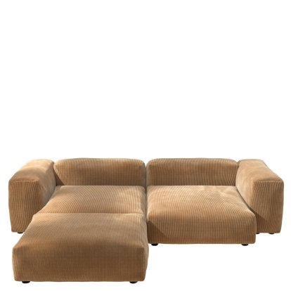 Vetsak Sofa Set 3, Cord velours - Camel, Without cushion