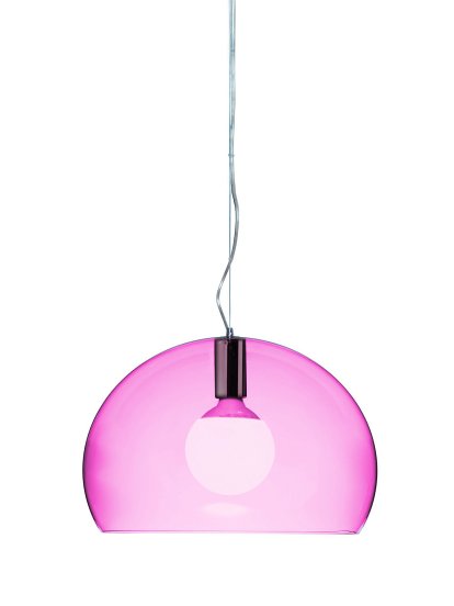Small FL/Y Pendant Lamp, Pink