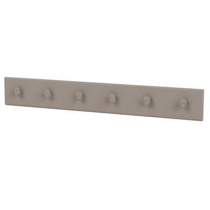 Coat Rack, 6 Hooks, Truffle