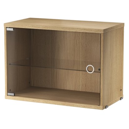 String System Cabinet Element with Swing Glass Door