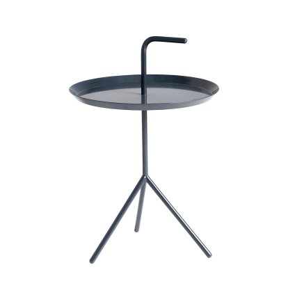 DLM - Don't Leave Me Side Table, Ø 38 x H 58 cm, Deep blue - High gloss