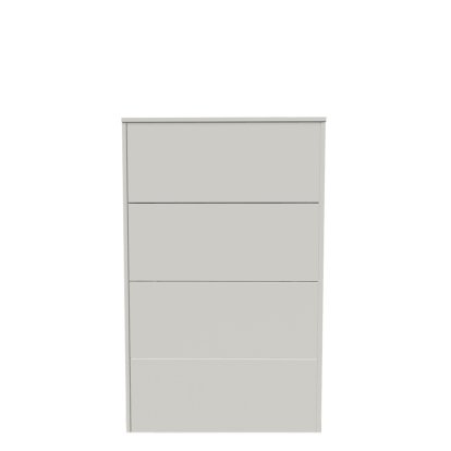 Aventa Sideboard with Drawer, 60 cm, 4 Height grids, Melamine white, Plastic glide