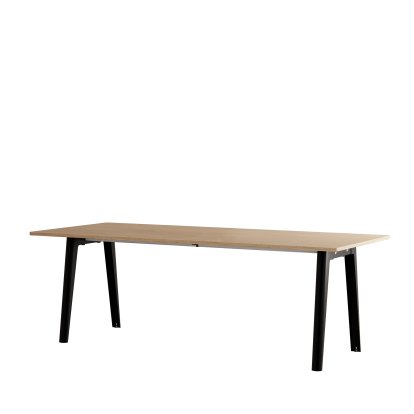 New Modern Dining Table Rectangular, Metal/Wood