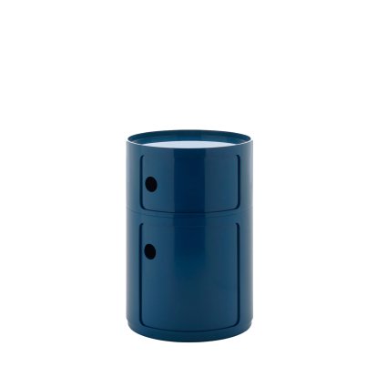 Componibili Container Big, 2 Compartments, Blue, Without castors