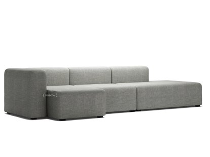 Mags Sofa with Récamière, Left armrest, Hallingdal 116 - warm grey