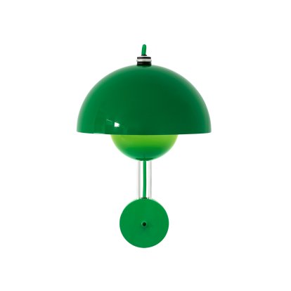 Flowerpot VP8 Wall Lamp, Signal green