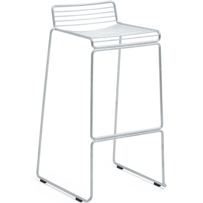 Hee Bar Stool, Bar version: seat height 75 cm, Hot galvanized
