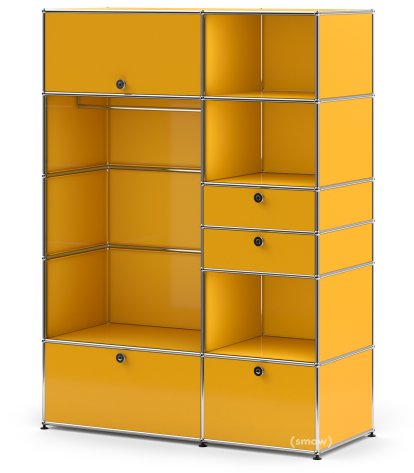 USM Haller Wardrobe Model 1, Golden yellow RAL 1004