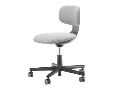 Rookie, Deep black, Cream white / sierra grey, Hard castors for carpets