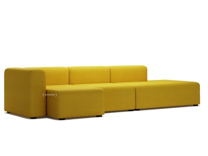 Mags Sofa with Récamière, Left armrest, Steelcut Trio 453 - yellow