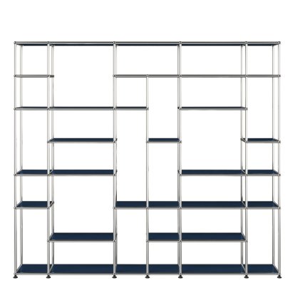 USM Haller Living Room Shelf XXL, Steel blue RAL 5011