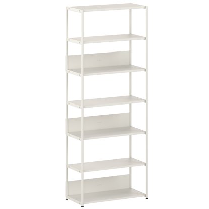 Unit Shelf Steel, 215 cm , Open, Cream white