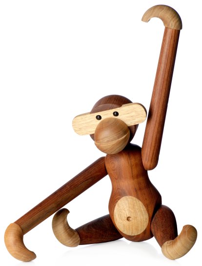 Monkey Wooden Figure