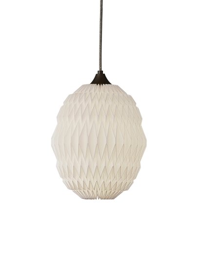 Caleo Pendant Lamp, 1: H 33 x Ø 24 cm, White