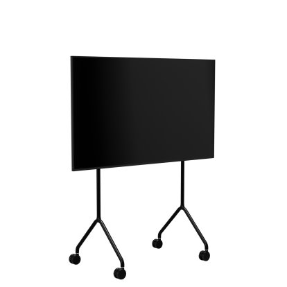 Moon TV Stand, Light, Charcoal