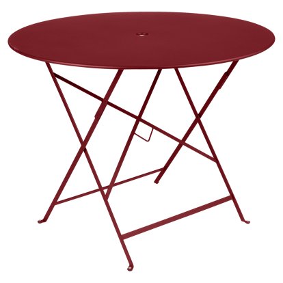 Bistro Folding Table round, H 74 x Ø 96 cm, Chili