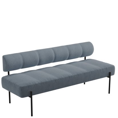 Daybe Dining Sofa, Brusvik 94 - grey blue, Black
