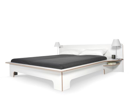 Plane Bed, 160 x 200, Without slatted frame, With mattress