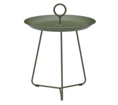 Eyelet Side Table, H 46,5 x Ø 45 cm, Olive green