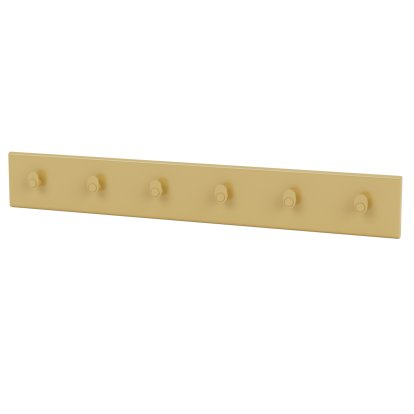 Coat Rack, 6 Hooks, Cumin