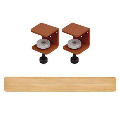 Tiptoe Wall Shelf, Solid Oak, Wall shelf 150 cm, TipToe x HEJU - Cinnamon brown