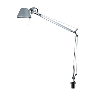 Tolomeo Table Lamp, Aluminium, With USM mounting base for USM Haller table leg, LED