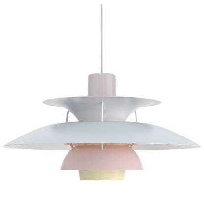 PH 5 500 Pendant Lamp, Pastel oyster gray blue pink
