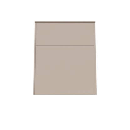 Aventa Sideboard with Door and Drawer, 60 cm, 3 Height grids, Melamine cashmere grey, Wall mounting
