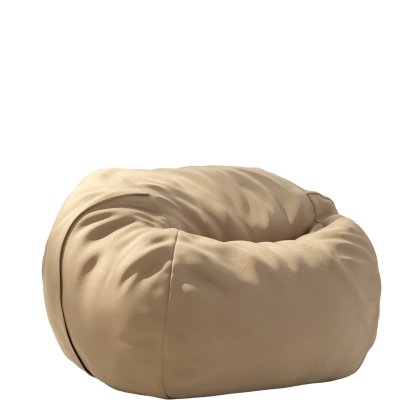Vetsak Beanbag, M (H 70 x Ø 110 cm), Leather - Beige