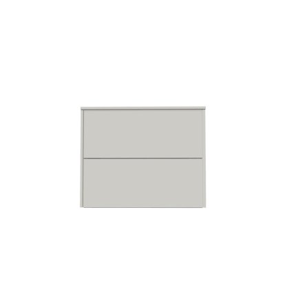 Aventa Sideboard with Drawer, 60 cm, 2 Height grids, Melamine white, Wall mounting